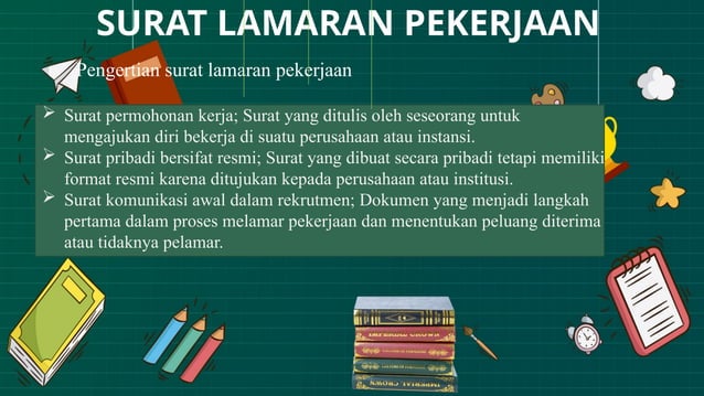 surat lamaran pekerjaan kelas XII SMA/SMK | PPT