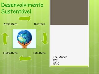 Desenvolvimento
Sustentável

Atmosfera    Biosfera




Hidrosfera   Litosfera
                         Joel André
                         8ºE
                         Nº10
 