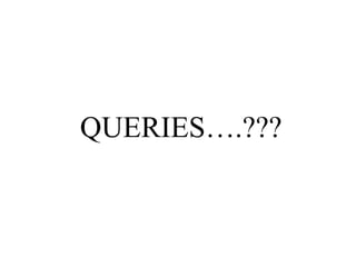QUERIES….???
 