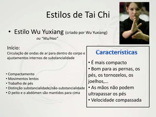 As Treze Posturas Básicas do Tai Chi(manter o inimigo afastado)(ir para trás)(pressionar)(empurrar)(puxar para baixo)(separar)(ataque de cotovelo)(ataque de ombro)(avançar)(retirar)(olhar para a esquerda)(olhar para a direita)(centro)PengLuChiAnTsaiLiehChouKaoChinTuiKuPanTingOito Trigramas(formas de energia)Cinco Elementos(passos)