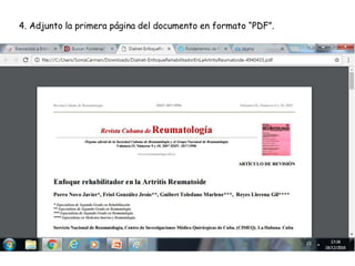 4. Adjunto la primera página del documento en formato “PDF”.
 