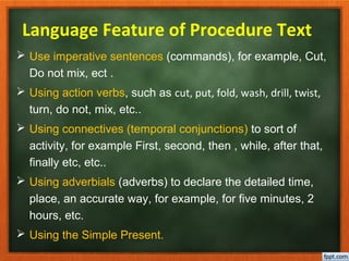 PROCEDURE TEXT | PPT