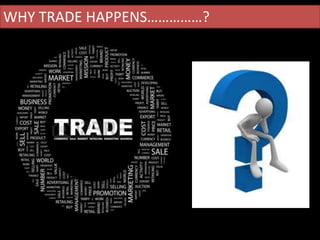 WHY TRADE HAPPENS……………?
 
