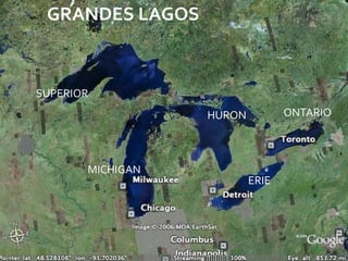 GRANDES LAGOS


SUPERIOR
                  HURON           ONTARIO



       MICHIGAN
                          ERIE




                          08/07/2012
 