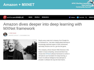 Amazon + MXNET
 