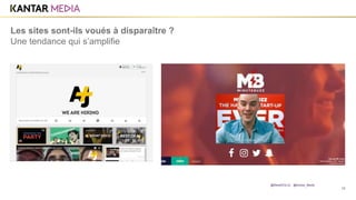 18
Les sites sont-ils voués à disparaître ?
Une tendance qui s’amplifie
@MarieDOLLE @Kantar_Media
 