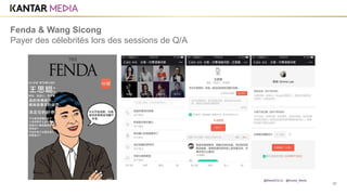 25
Fenda & Wang Sicong
Payer des célebrités lors des sessions de Q/A
@MarieDOLLE @Kantar_Media
 