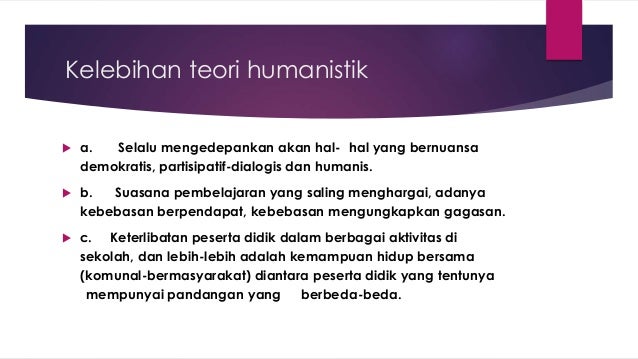 Ppt teori humanistik 