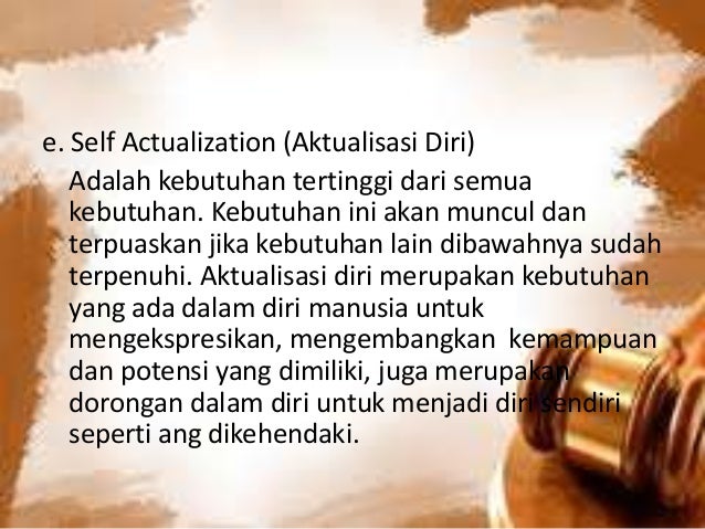 Teori Abraham Maslow