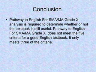 Comprehensive Analysis of 'Pathway to English' Textbook for Senior High ...