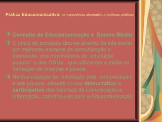 EduComunicação - Educação em tempo integral