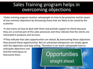 The Importance of Sales Training Programs To Promote Sales | PPSX