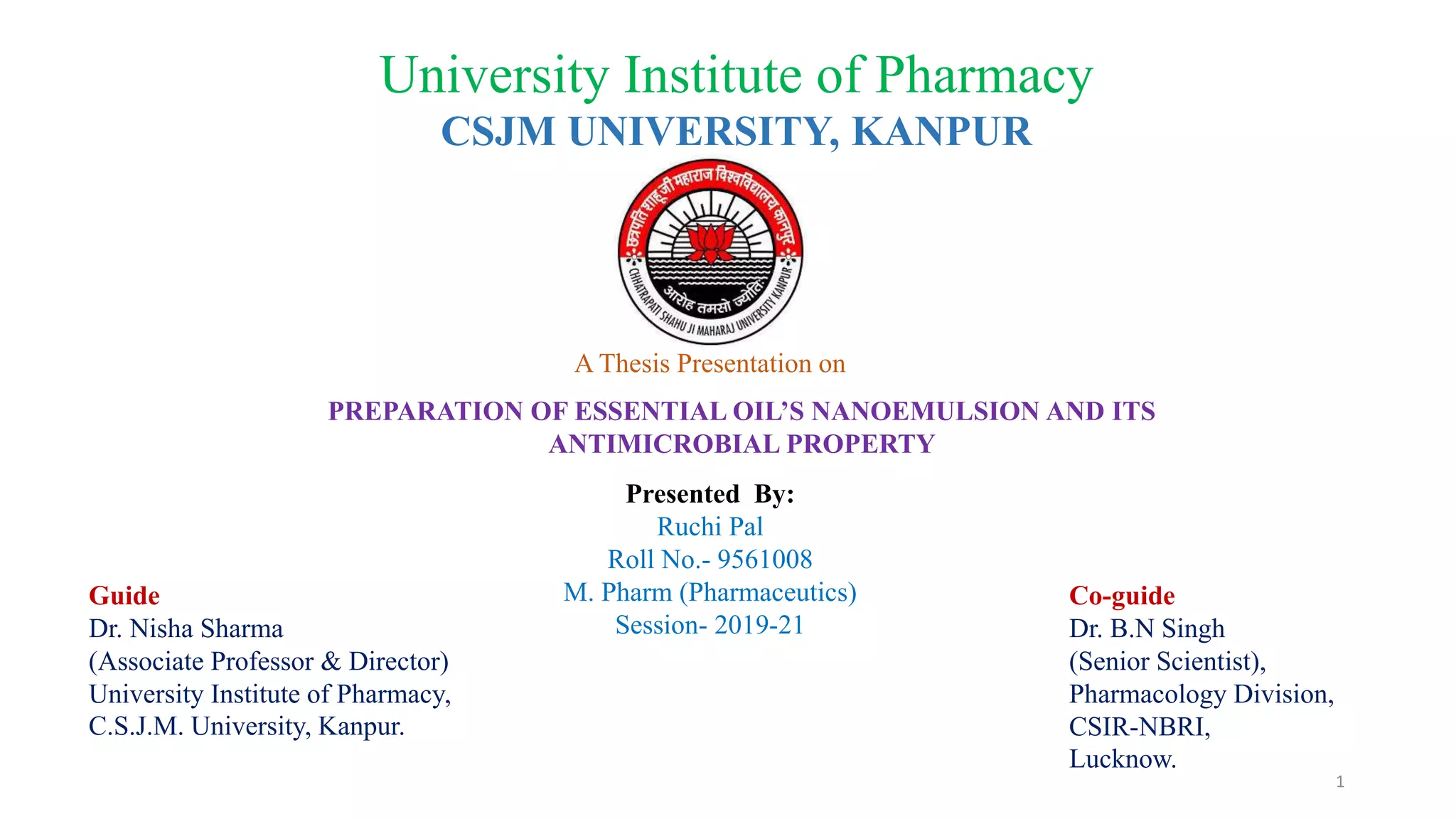 Nanoemulsion of cinnamon essential oil for yeast infection(candida