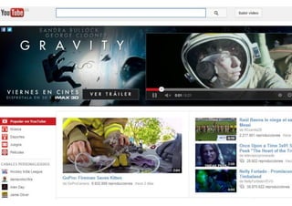 4. Youtube
Permite subir y
compartir videos
 
