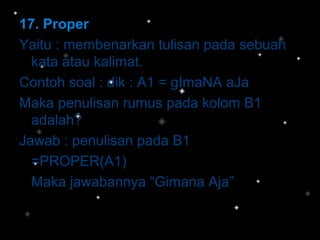Ppt tik RUMUS EXCEL | PPT