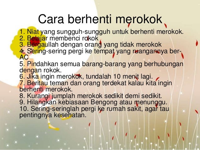 PPT Bahaya Merokok