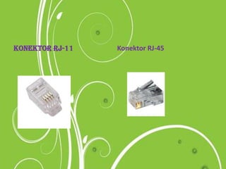 Modem Kabel	adalah perangkat keras yang menyambungkan PC dengan sambungan TV kabel.	kecepatan modem kabel maksimum 27 Mbps downstream (kecepatan download ke pengguna) dan 2,5 Mbps upstream (kecepatan upload dari pengguna)