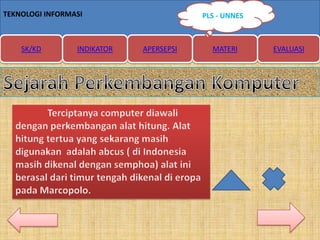 ppt sejarah perkembangan komputer | PPTX