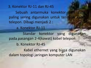 ISDN ( Sistem telekomunikasi dimana layanan antara data, suara, dan gambar diintegrasikan ke dalam suatu jaringan)