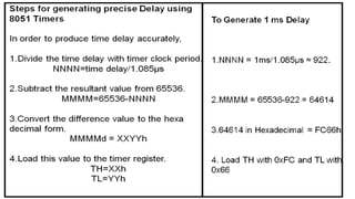 PPT TIMERS AND COUNTERS MICROCONTROLLERS