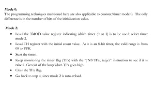 PPT TIMERS AND COUNTERS MICROCONTROLLERS