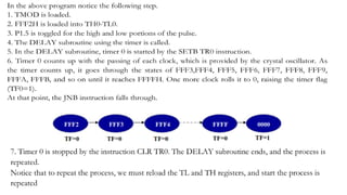 PPT TIMERS AND COUNTERS MICROCONTROLLERS