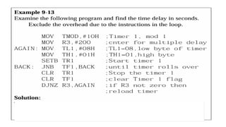 PPT TIMERS AND COUNTERS MICROCONTROLLERS