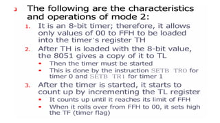 PPT TIMERS AND COUNTERS MICROCONTROLLERS