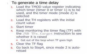 PPT TIMERS AND COUNTERS MICROCONTROLLERS