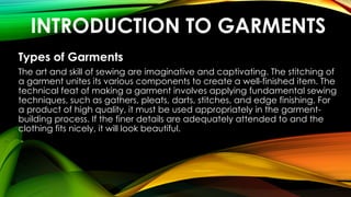 PPT TLE8 WEEK 3.pptx INTRODUCTION TO GARMENTS | PPTX