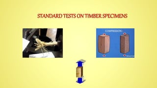 STANDARD TESTS ON TIMBER SPECIMENS
 