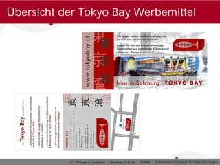 Übersicht der Tokyo Bay Werbemittel




           | LV Werbung & Gestaltung | Staudinger & Reindl | SS2008 | KOMMUNIKATIONSAUFTRITT DES TOKYO BAY
 