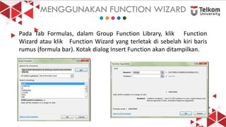 aplikasi pembelajaran microsoft exel dan fungsi dasar | PDF