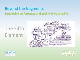 The Fifth
Element
Beyond the fragments
Sustainable performance and quality of working life
 