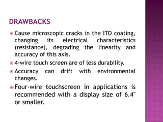 Ppt Touch Screen Sensor12 | PPTX | Operating Systems | Computer ...