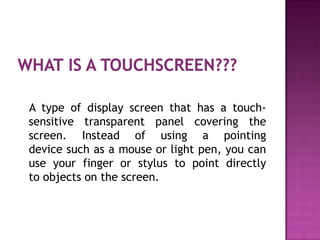 Ppt Touch Screen Sensor12 | PPTX