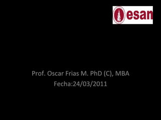 TRABAJO MINAS DE HIERRO ACERO MACROECONOMIA MBA TP 50 G3 Prof. Oscar Frias M. PhD (C), MBA Fecha:24/03/2011 CARATULA 