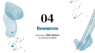 Resources
Overview: 250+ Bahan
di Software SABDA
04
 