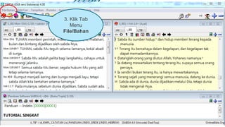 3. Klik Tab
Menu
File/Bahan
 