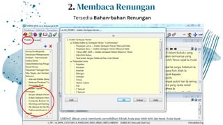 Tersedia Bahan-bahan Renungan
2. Membaca Renungan
 