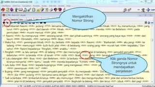 Mengaktifkan
Nomor Strong
Klik ganda Nomor
Strongnya untuk
mendapatkan
penjelasan
 