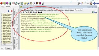 Pilih salah satu
tema, klik salah
satu link (warna
hijau)
 