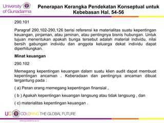 Penerapan Kerangka Pendekatan Konseptual untuk
Kebebasan Hal. 54-56
290.101
Paragraf 290,102-290,126 berisi referensi ke m...