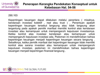 Penerapan Kerangka Pendekatan Konseptual untuk
Kebebasan Hal. 54-56
290.103
Kepentingan keuangan dapat dilakukan melalui p...