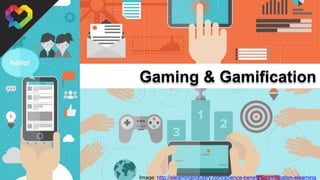 Gaming & Gamification
Image: http://elearningindustry.com/science-benefits-gamification-elearning
 