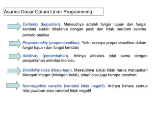 Mata Kuliah Teknik Riset Operasional S1 P | PPT