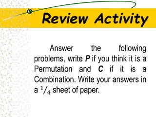 Permutation Sample Slide Permutation | PPT