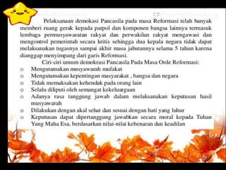 Demokrasi pada Era Reformasi