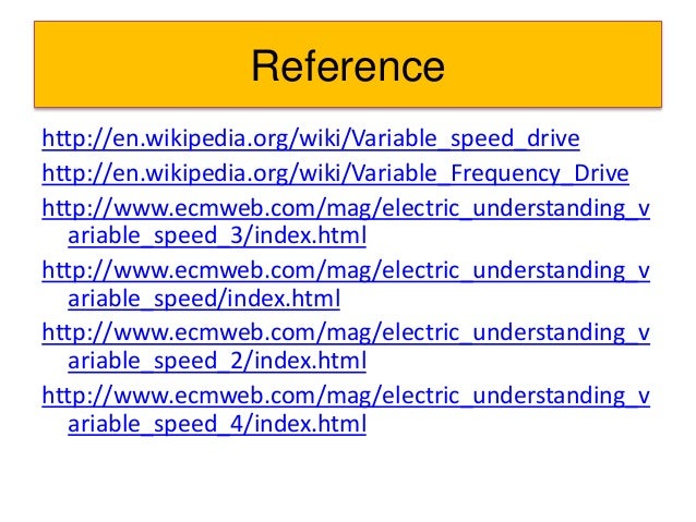 PRINCIPLE OF VARIABLE SPEED DRIVE AND SCHEMATIC DIAGRAM