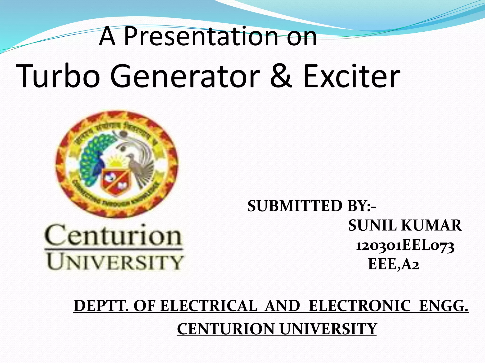 Ppt turbo generator | PPTX